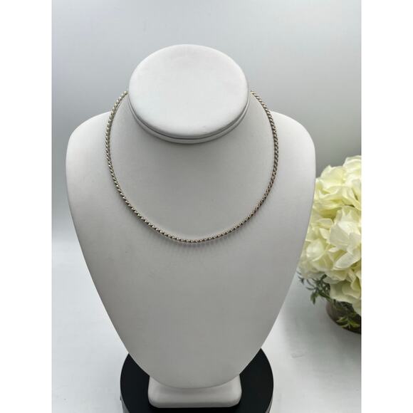 Milor Italy Sterling Silver Serpentine 8.2g Twisted Snake Torque Chain Necklace - Picture 3 of 12